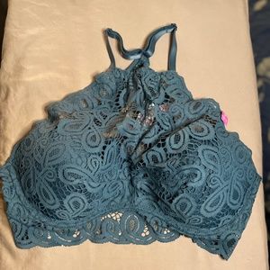 NWT Victoria Secret high neck lace halter bralette XL